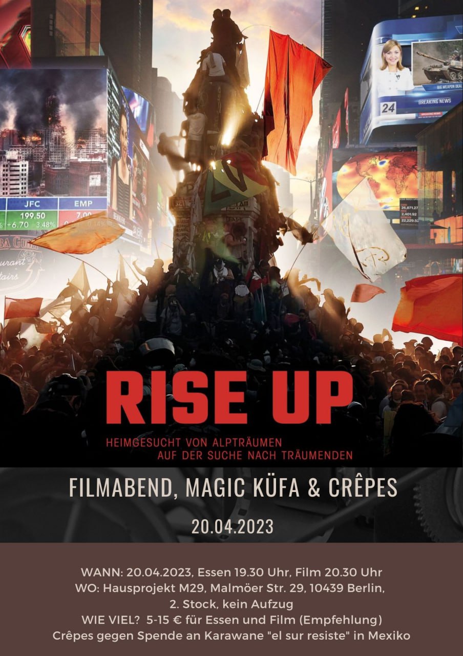 Filmabend:Rise up Film, Magic Küfa & Crêpes